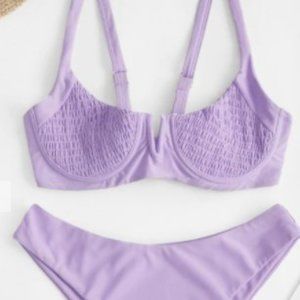 Trendy Light Purple Women's Bikini Set (NEW)